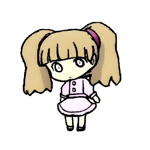 Little Girl With Large Outfit