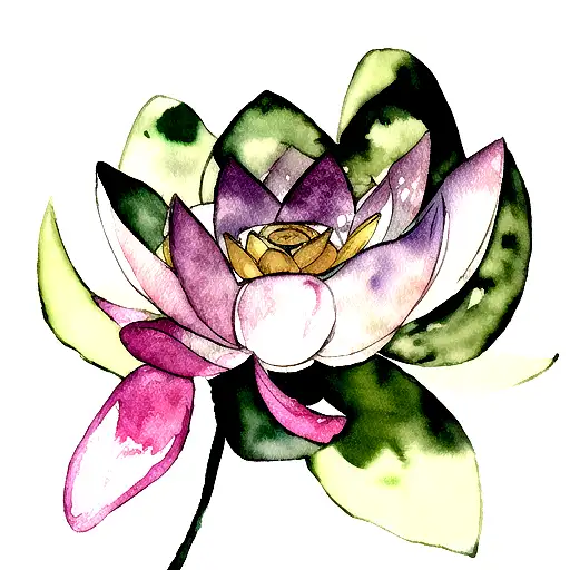 Watercolor Lotus