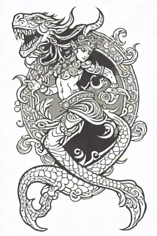 Indian Mythological Creature Of Ocean