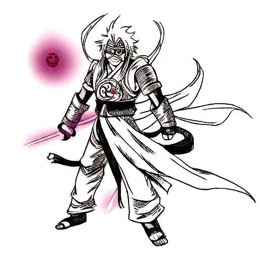 Dragon With All Senju Clan Symbol