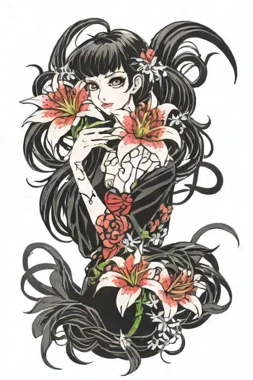 Tomie On The Spider Lily Flower Bouquet