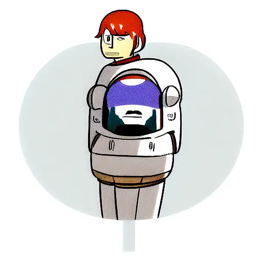 Astronaut With Samurai