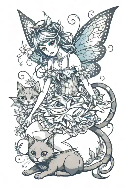 Fairy And Cat