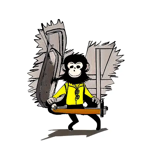 Monkey With Chainsaw