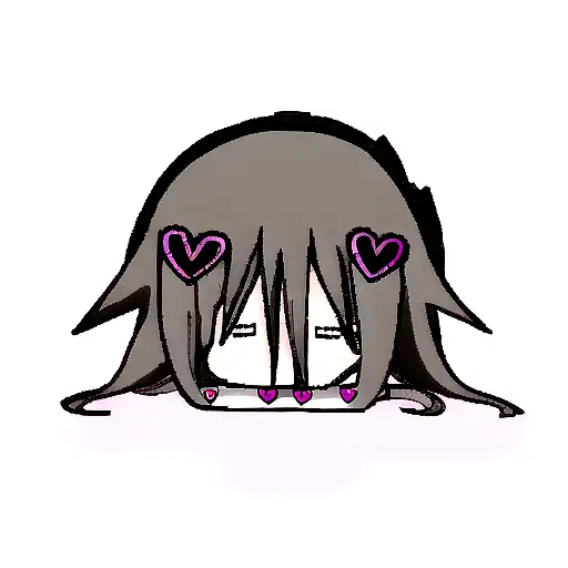 Big Black Spade Dominating Pink Heart