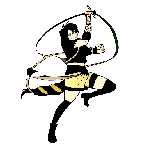 Scorpion Tail Wrapped Around A Sword