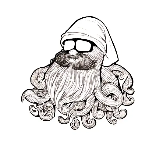 Man With Octopus Beard