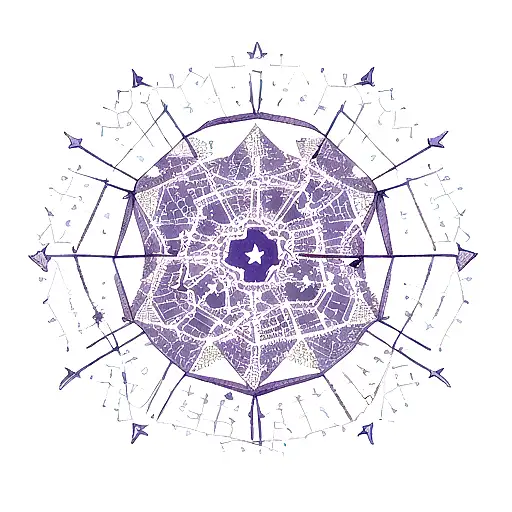 A Fierce Scorpio Constellation With Intricate Dotwork