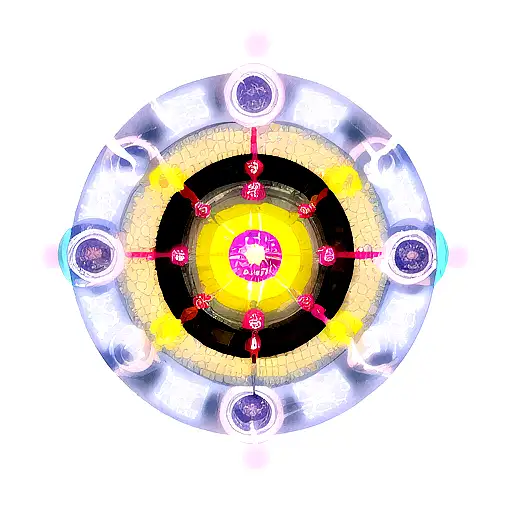 Circle With Manga Flames With 6 Places Around To Add Some Pokemon And A Place In The Center