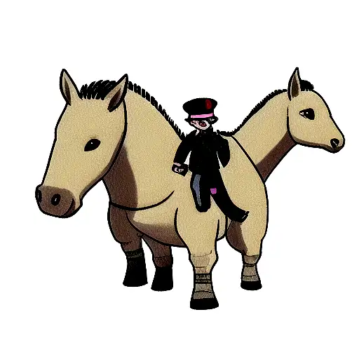 A Realistic Tattoo Of A Toy Soldier Protecting A Herd Of My Little Ponies From A Dinosaur Attack