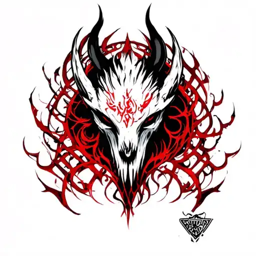 Guts From Yerserk In Neo-tribal Style Of Realism And Graphics