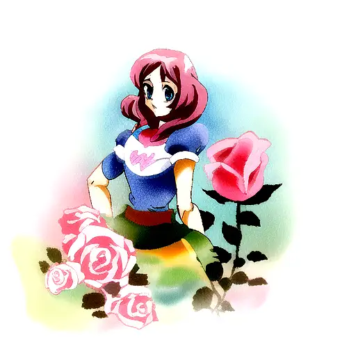 Rose With Disney Characters