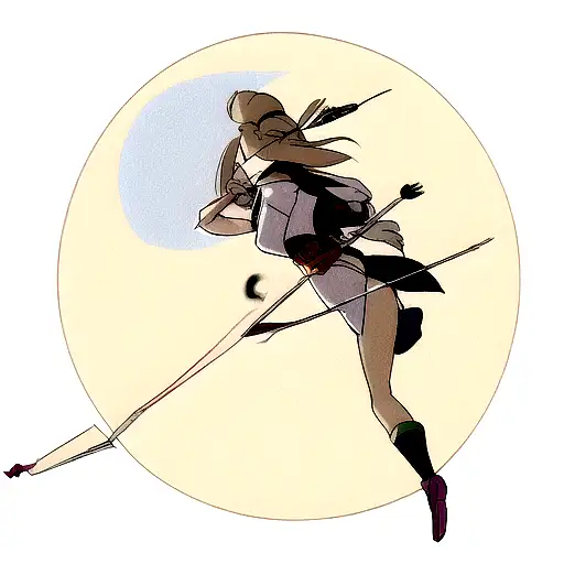 Arrow Piercing The Moon