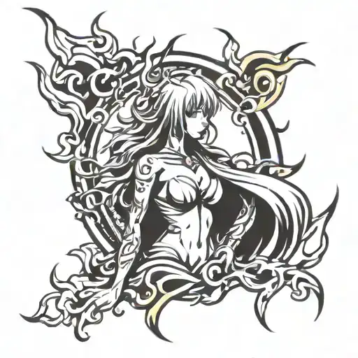 Fire Flames Shoulder