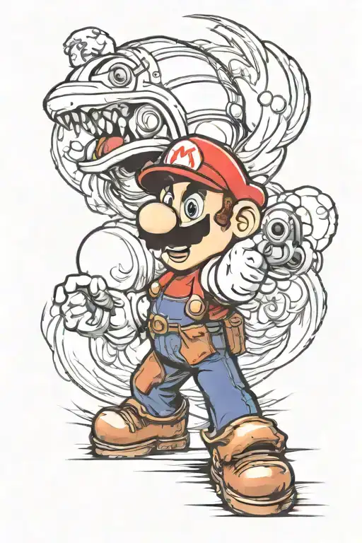 Super Mario Prepares To Attack