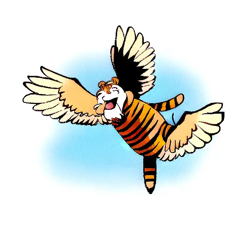 Tigger From Pooh Riding An Eagle