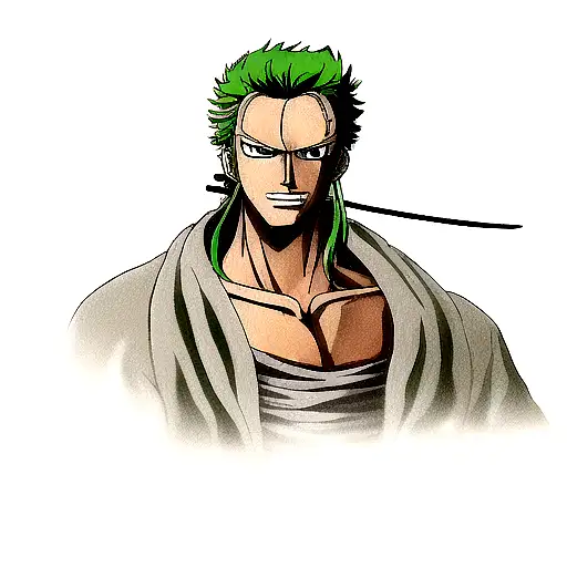One Piece Realistic Grey Lion Zoro