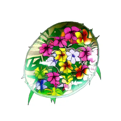 Flower Vine Wild Brilliant Unconventional Tropical Vibrant Unusual