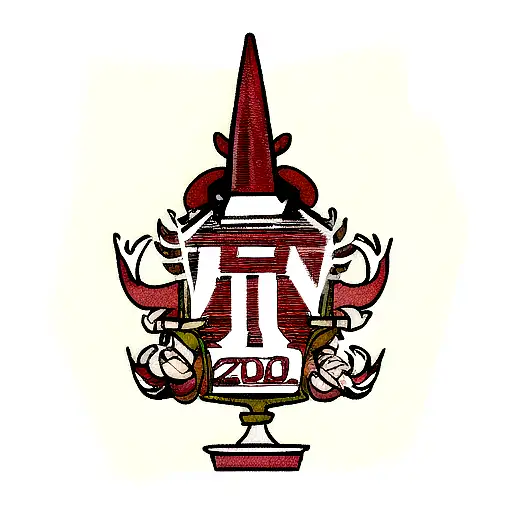 University Of Texas Longhorn With 2006 And 2023 On Each Horn In Roman Numerals