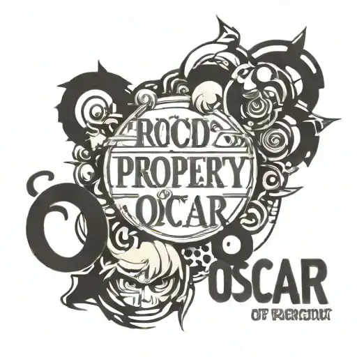 Word 'Property Of Oscar' Written