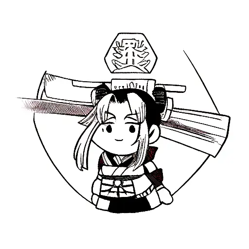 Female Samurai And Male Samurai