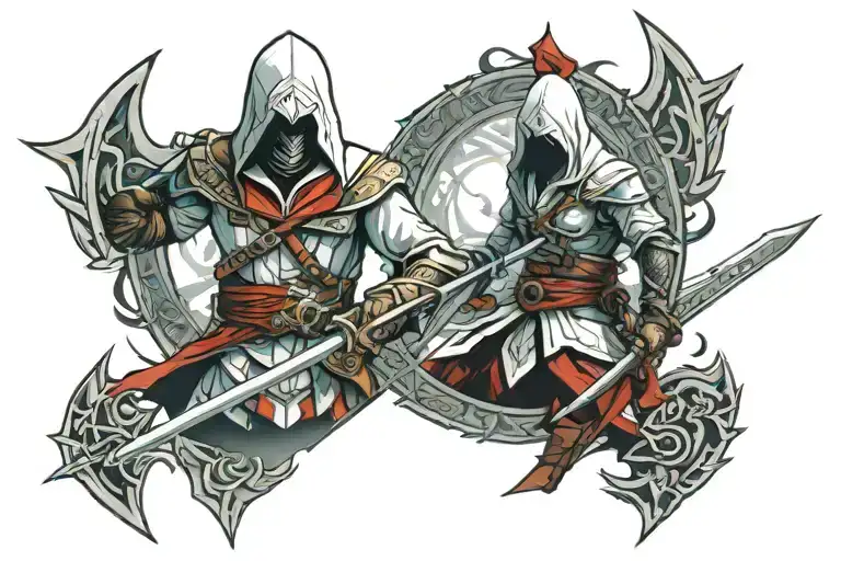 Assassins Creed Symbol And Blade