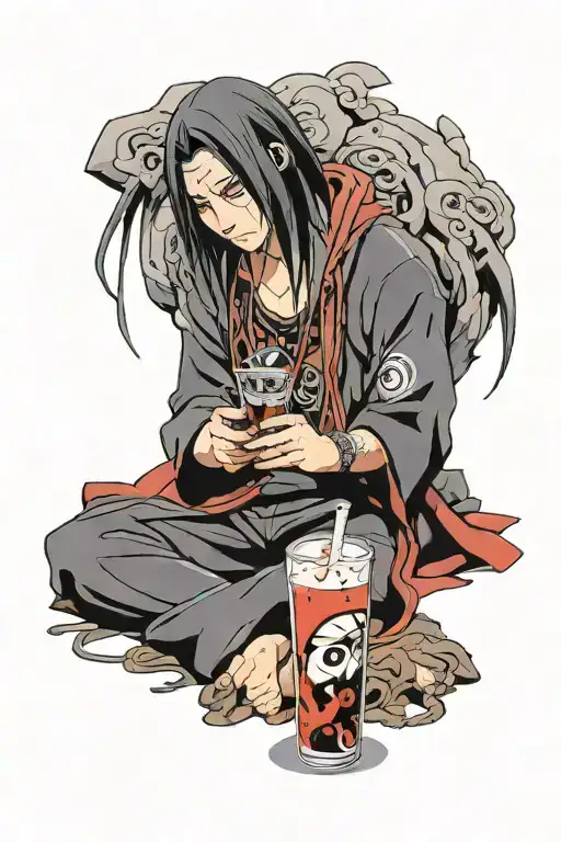 Itachi Drinking Depressed