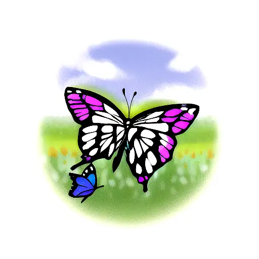 Adhd Butterfly In A Field