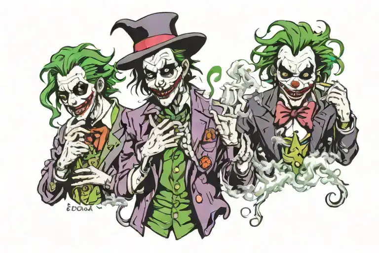 3 Different Jokers Smoking All The Weed In The World