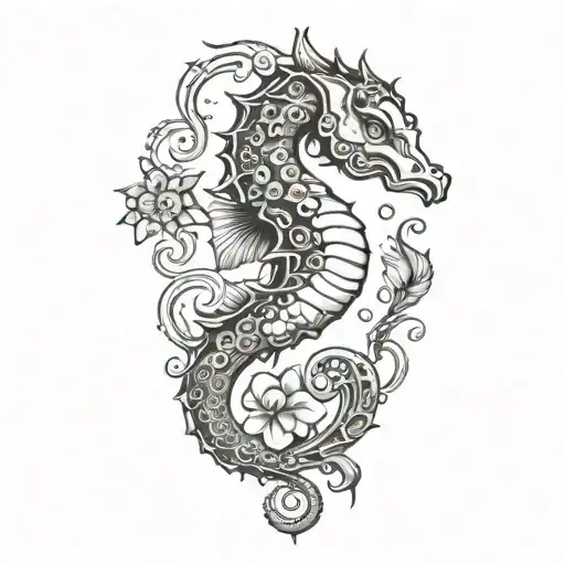 Seahorse Octopus Sea Turtle Swimming