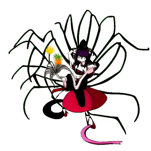 Spider Lilly With A Snake