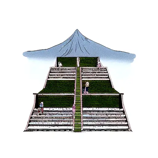 Mountain With Stairs