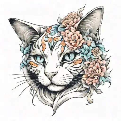 Becolor Cat Full Body Portrait