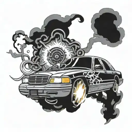 Jet Engine 2006 Crown Victoria Burnout