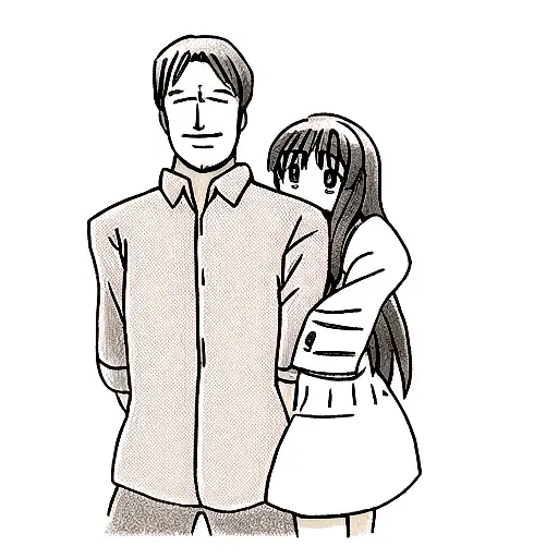 Father And Daughter Hugging