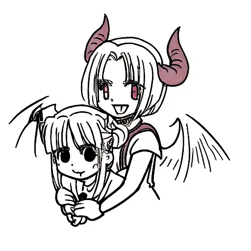 Devil With Angel Face Design