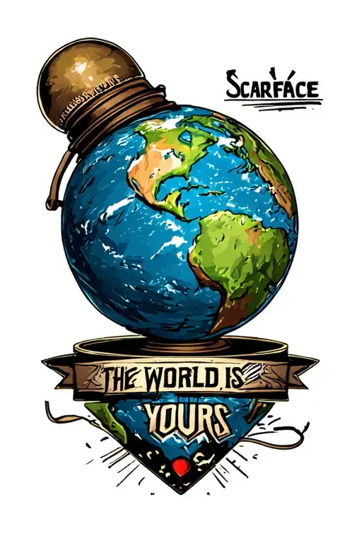 Scarface The World Is Yours Globe