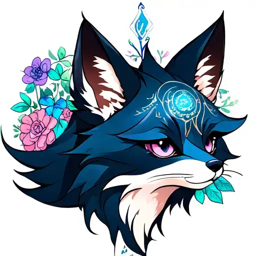 Colored Virgo Fox