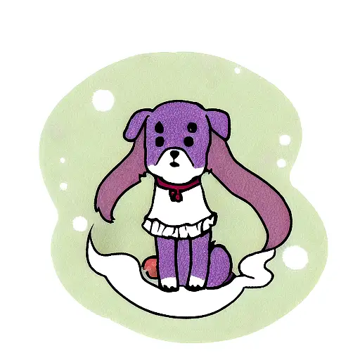 A Dog Dressed As A Ghost