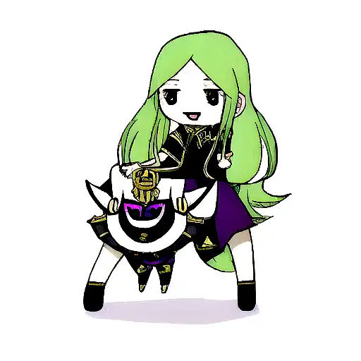 Hel With Her Father Loki