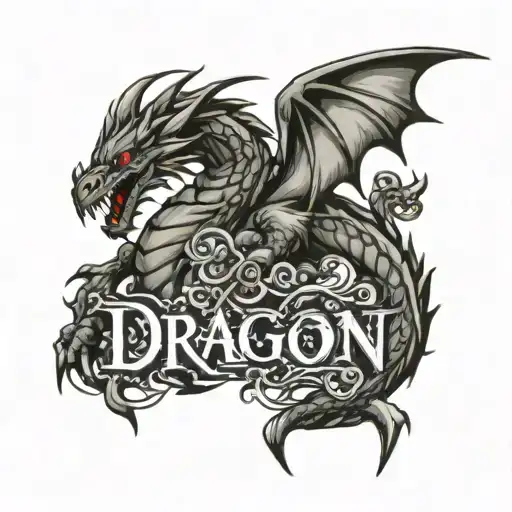 Dragon And Word Written