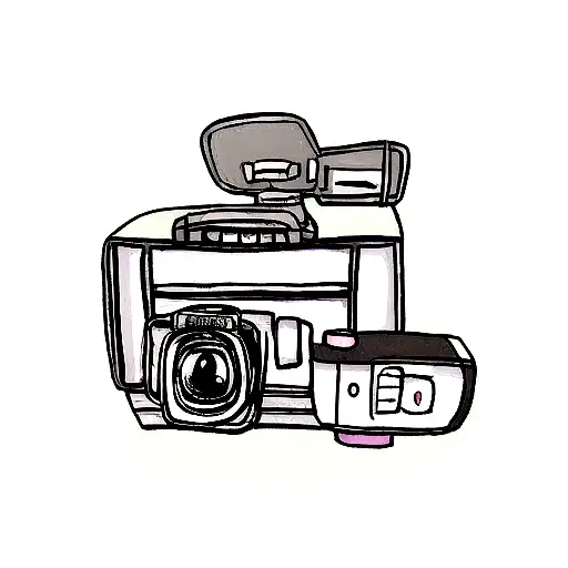 Camera With Cross Rose