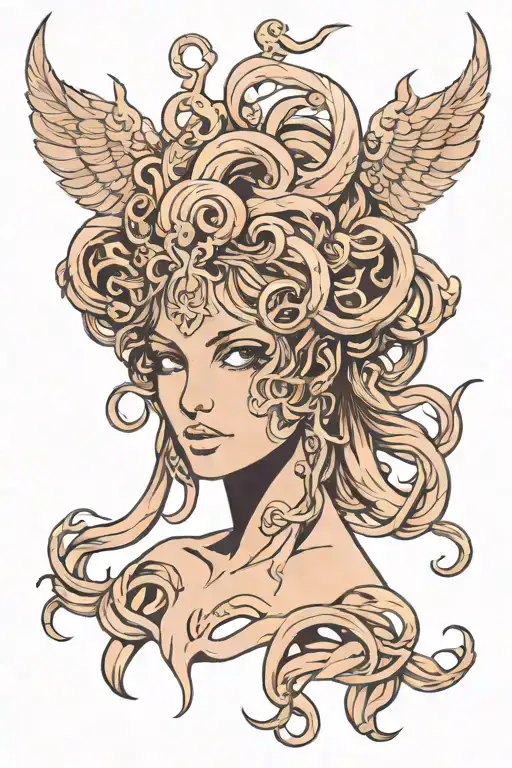 Virgo Medusa Ox Head