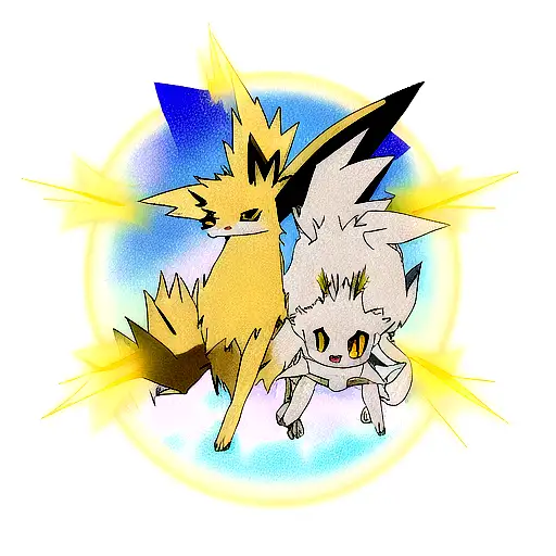 Jolteon Looking Dwon From Heaven