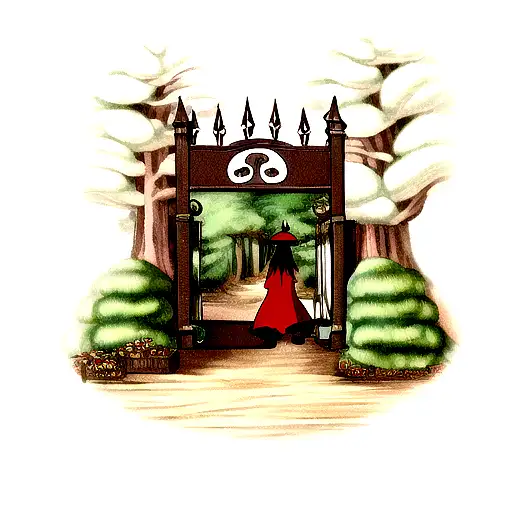 Gate To The Forest With Little Chocolates
