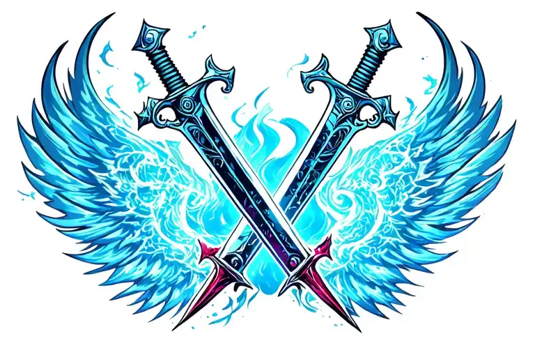 Anime Swords Crossed Bleach Guts Tengen