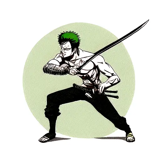 Roronoa Zoro Sword Tatto