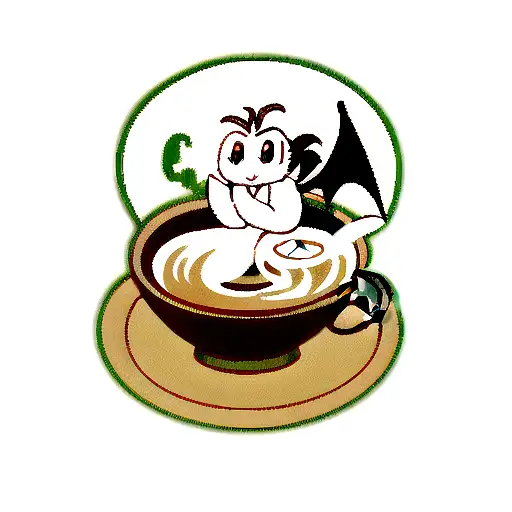 Dragon With Coffee
