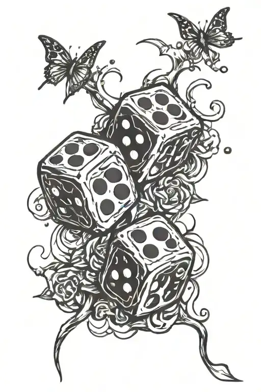 Crossed Out Dice Symbolizing The Gamble