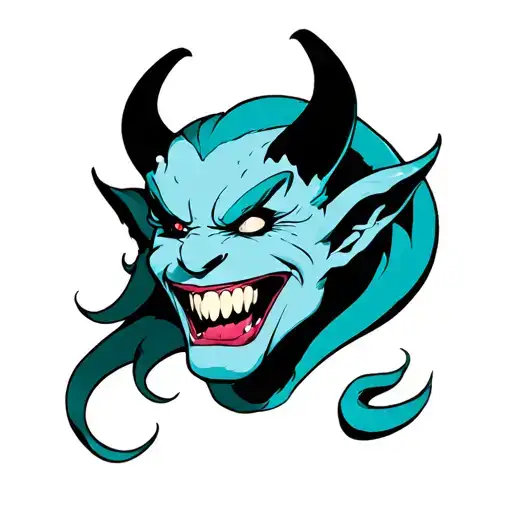 Demon With Crazy Smile